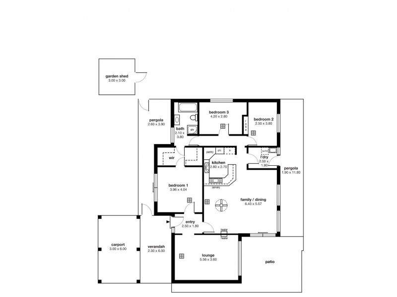 45 Fenton Avenue, Christies Beach SA 5165 Floorplan