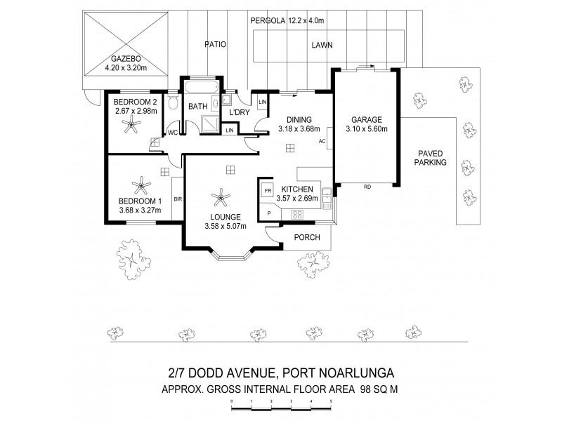 Unit 2/7 Dodd Avenue, Port Noarlunga SA 5167 Floorplan