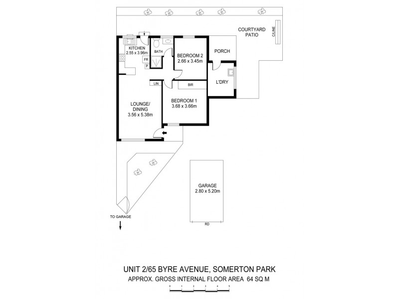 2/65 Byre Avenue, Somerton Park SA 5044 Floorplan