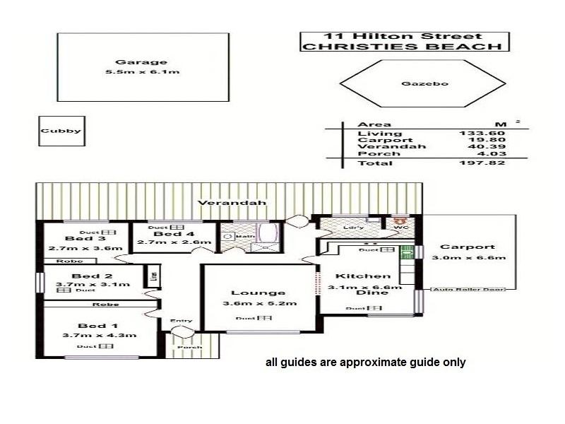 11 Hilton Street, Christies Beach SA 5165 Floorplan