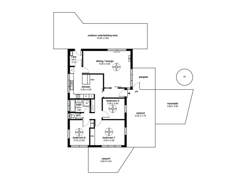 4 Oxley Court, Hackham SA 5163 Floorplan