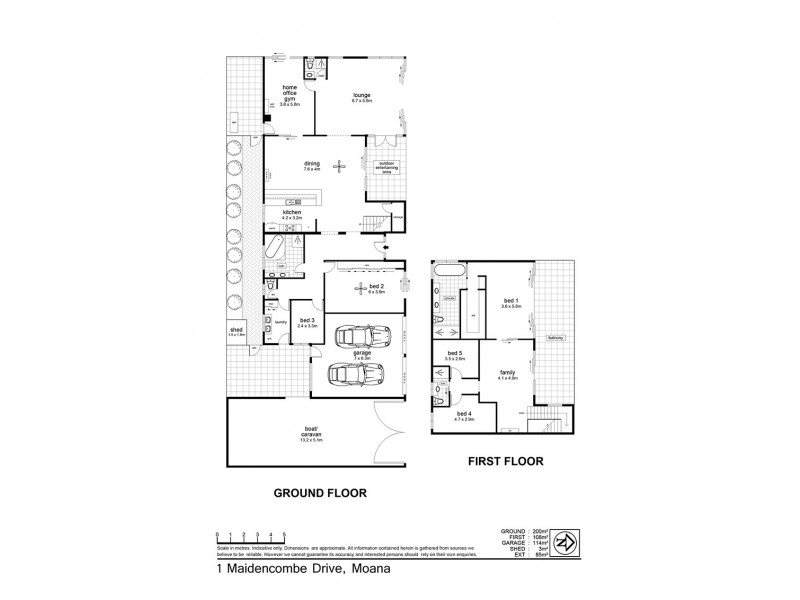 1 Maidencombe Drive, Moana SA 5169 Floorplan
