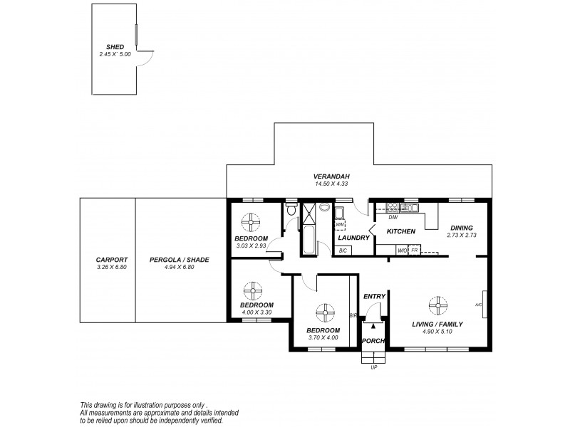 36 Minchington Road, Elizabeth North SA 5113 Floorplan