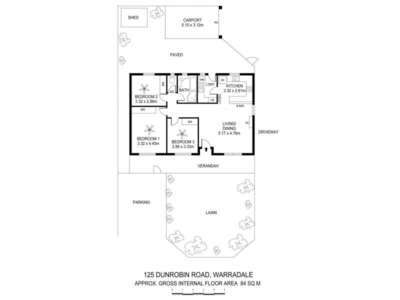 125 Dunrobin Road, Warradale SA 5046 Floorplan