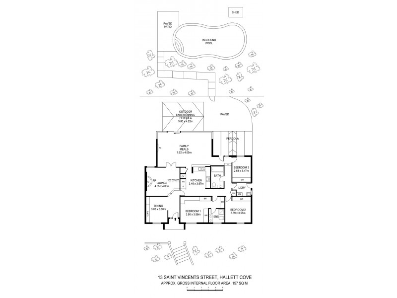 13 Saint Vincents Avenue, Hallett Cove SA 5158 Floorplan