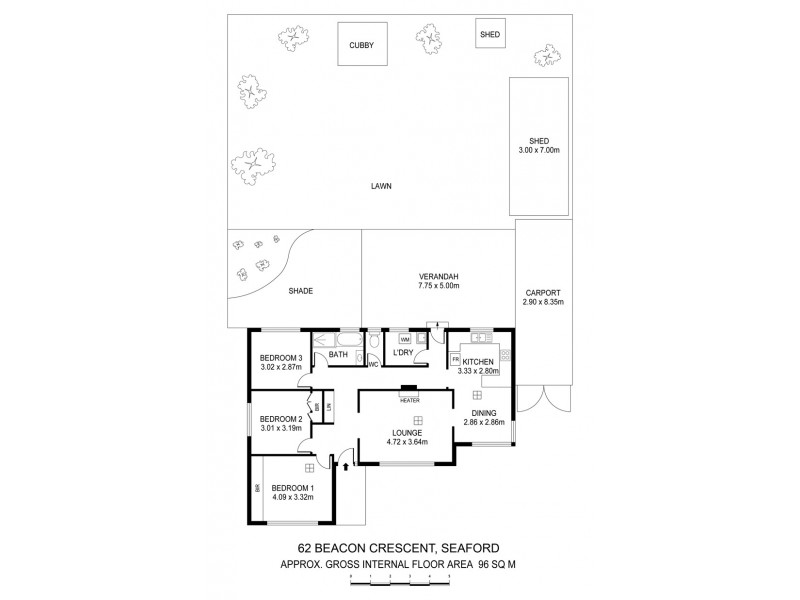 62 Beacon Crescent, Seaford SA 5169 Floorplan