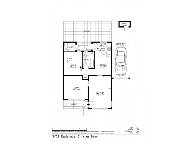 3, 39 Esplanade, Christies Beach SA 5165 Floorplan
