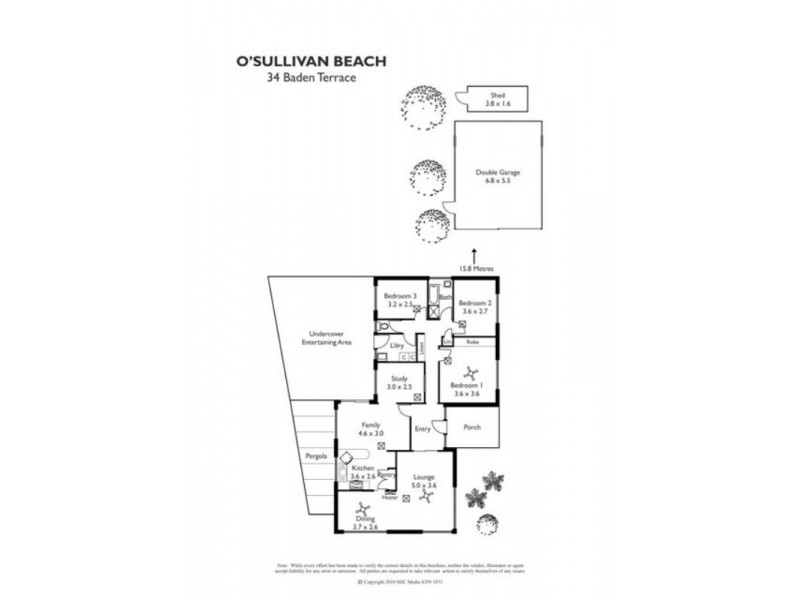 34 Baden Terrace, O’sullivan Beach SA 5166 Floorplan