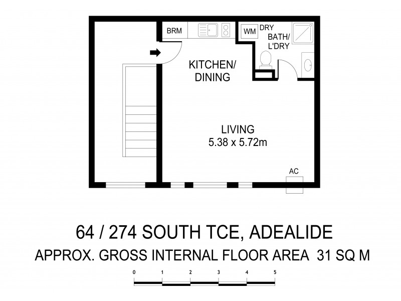 64/274 South Terrace, Adelaide SA 5000 Floorplan