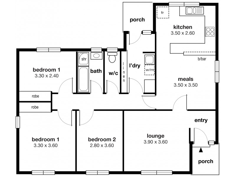 28 Selina Street, Morphett Vale SA 5162 Floorplan