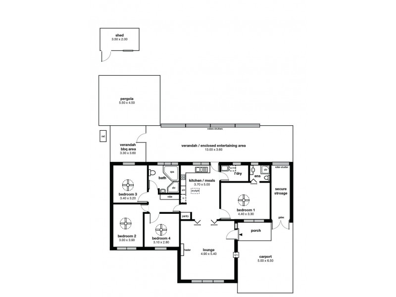 5 Riordan Street, Morphett Vale SA 5162 Floorplan
