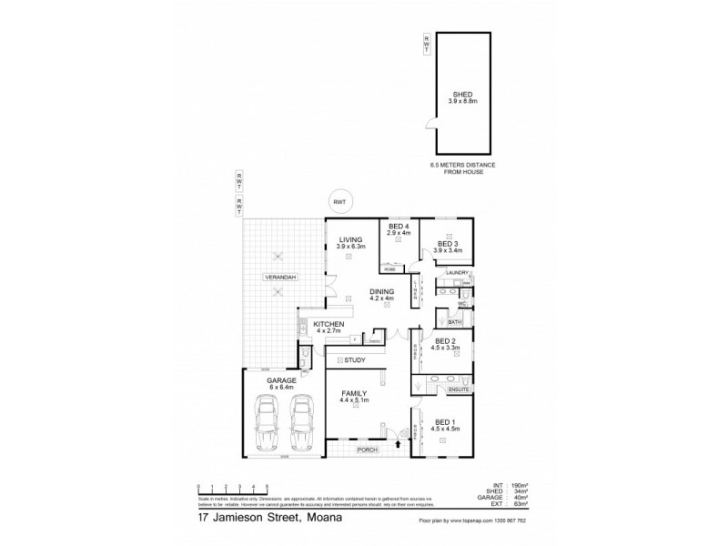 17 Jamieson Street, Moana SA 5169 Floorplan