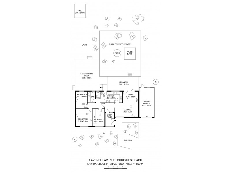 1 Avenell Avenue, Christies Beach SA 5165 Floorplan