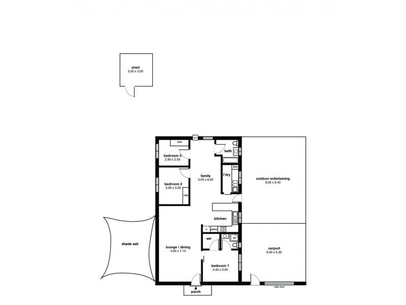 9 Columba Street, Morphett Vale SA 5162 Floorplan