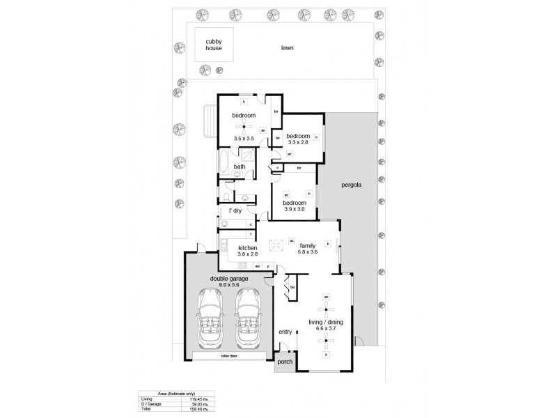 22 Gleneagles Road, Aberfoyle Park SA 5159 Floorplan