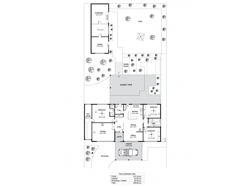 17 Riordan Street, Morphett Vale SA 5162 Floorplan