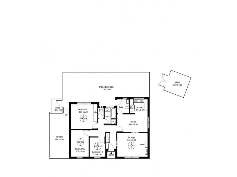 Unit 2, 3-5 Malone Crescent, Morphett Vale SA 5162 Floorplan
