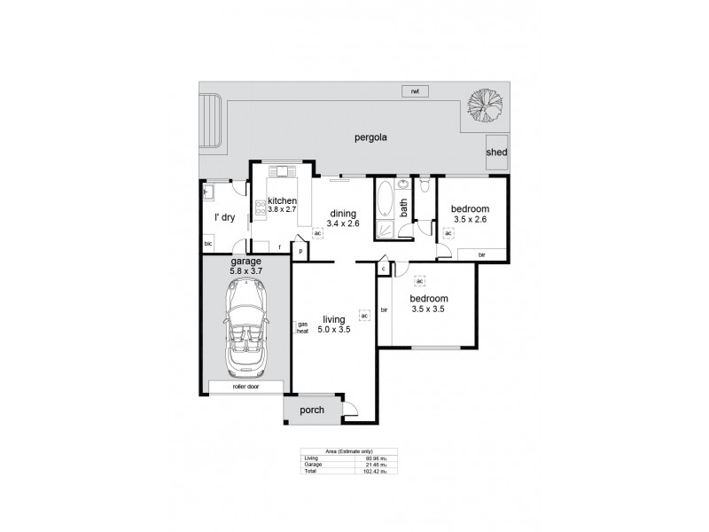 2/62 Folkestone Road, South Brighton SA 5048 Floorplan