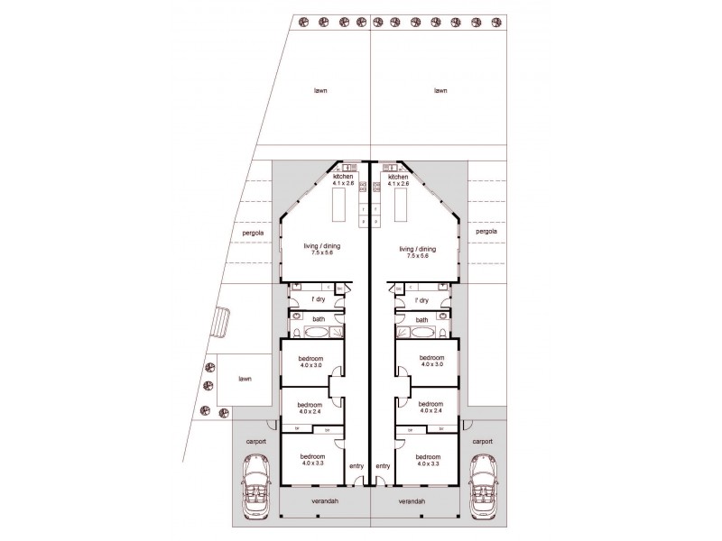 Unit 1 and 2/35 Hamilton Road, Aldinga Beach SA 5173 Floorplan