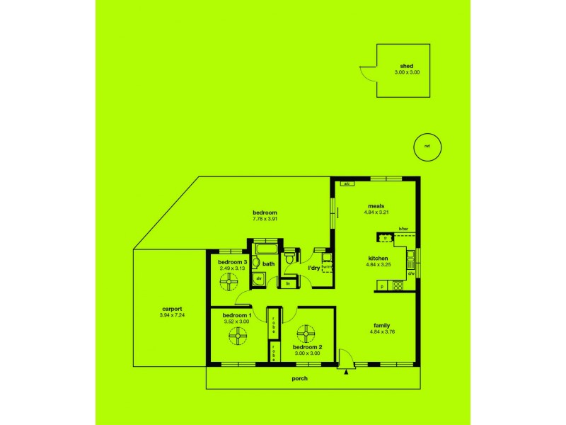 72 Adams Road, Trott Park SA 5158 Floorplan