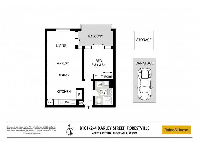 B101/2-4 Darley Street, Forestville NSW 2087 Floorplan
