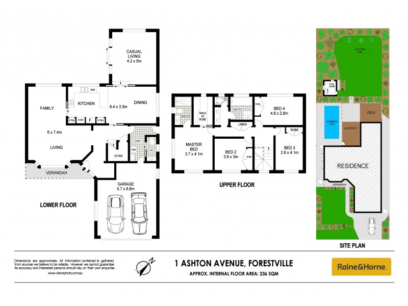 1 Ashton Avenue, Forestville NSW 2087 Floorplan