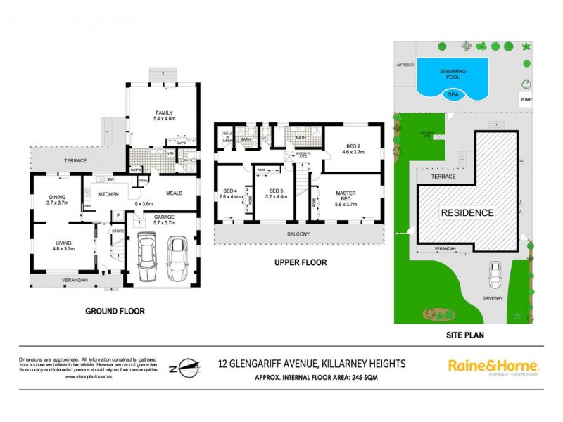 12 Glengariff Avenue, Killarney Heights NSW 2087 Floorplan