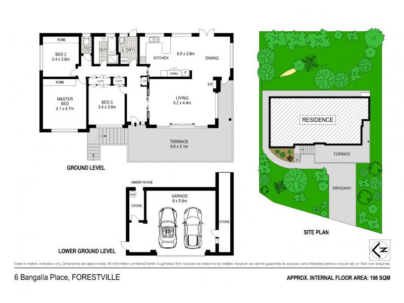 6 Bangalla Place, Forestville NSW 2087 Floorplan