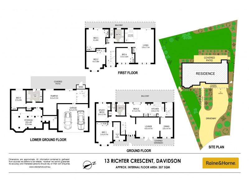 13 Richter Crescent, Davidson NSW 2085 Floorplan