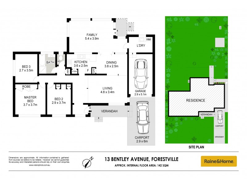 13 Bentley Avenue, Forestville NSW 2087 Floorplan