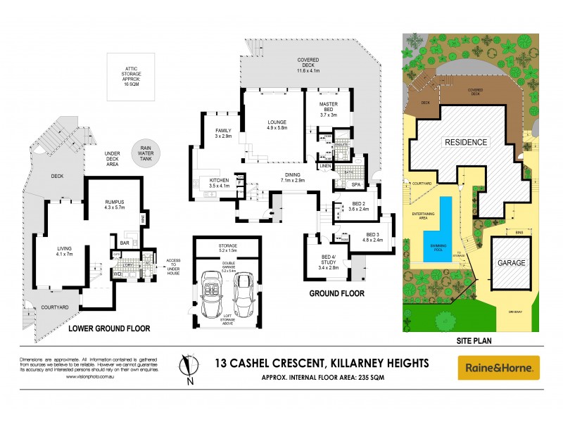 13 Cashel Crescent, Killarney Heights NSW 2087 Floorplan