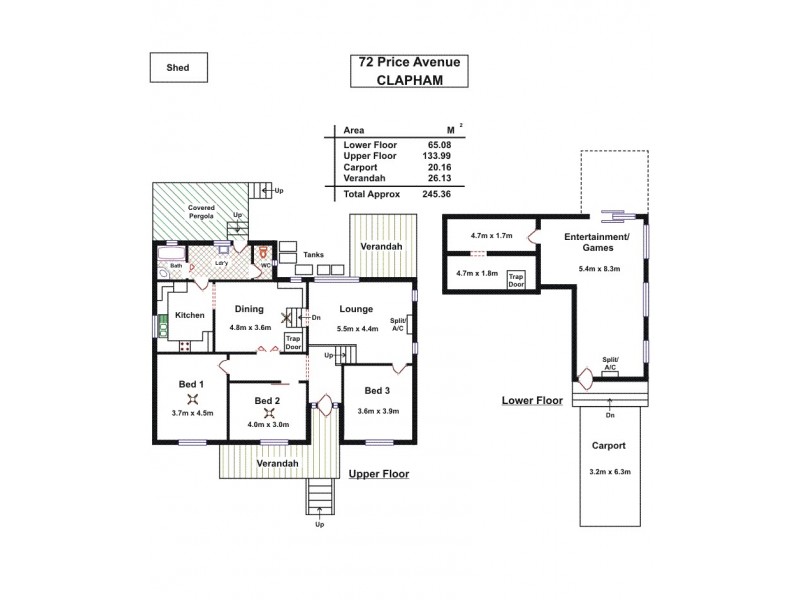 72 Price Avenue, Clapham SA 5062 Floorplan