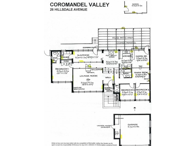26 Hillsdale ave, Coromandel Valley SA 5051 Floorplan
