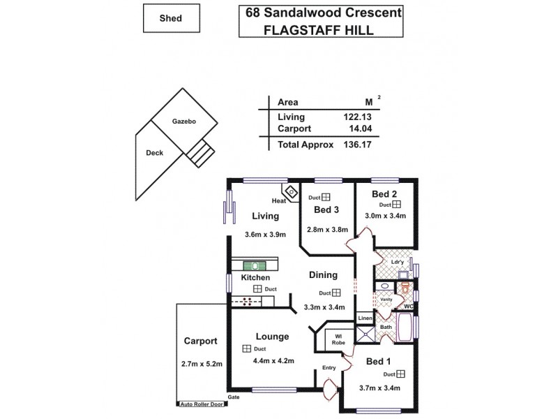 68 Sandalwood Crescent, Flagstaff Hill SA 5159 Floorplan