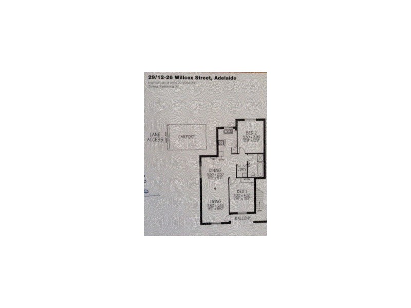 29/12-26 Willcox Street, Adelaide SA 5000 Floorplan