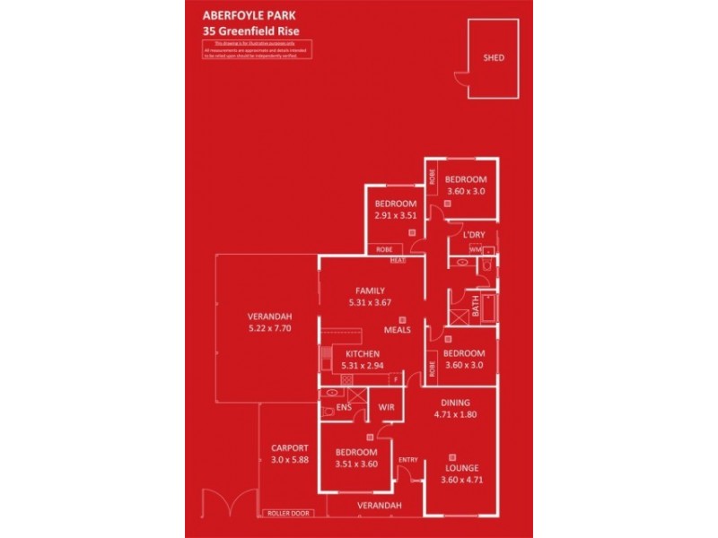 35 Greenfield Rise, Aberfoyle Park SA 5159 Floorplan
