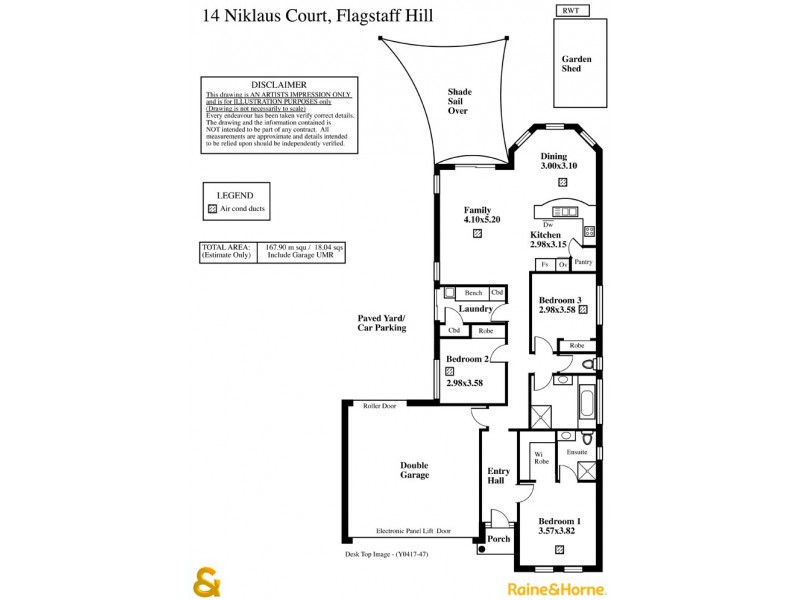 14 Niklaus Court, Flagstaff Hill SA 5159 Floorplan
