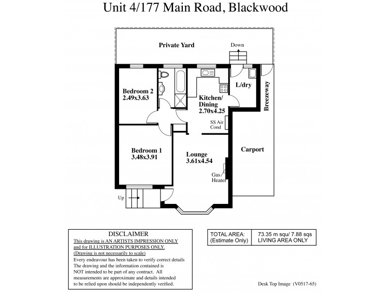 4/177 Main Road, Blackwood SA 5051 Floorplan
