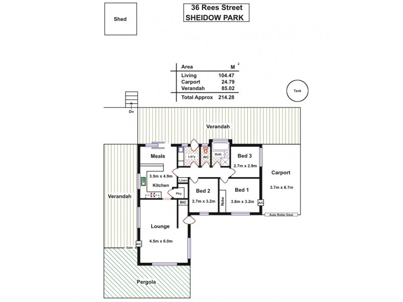 36 Rees Street, Sheidow Park SA 5158 Floorplan