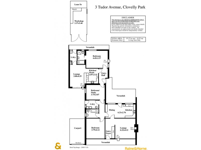 3 Tudor Avenue, Clovelly Park SA 5042 Floorplan