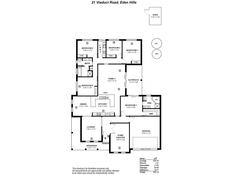 21 Viaduct Road, Eden Hills SA 5050 Floorplan