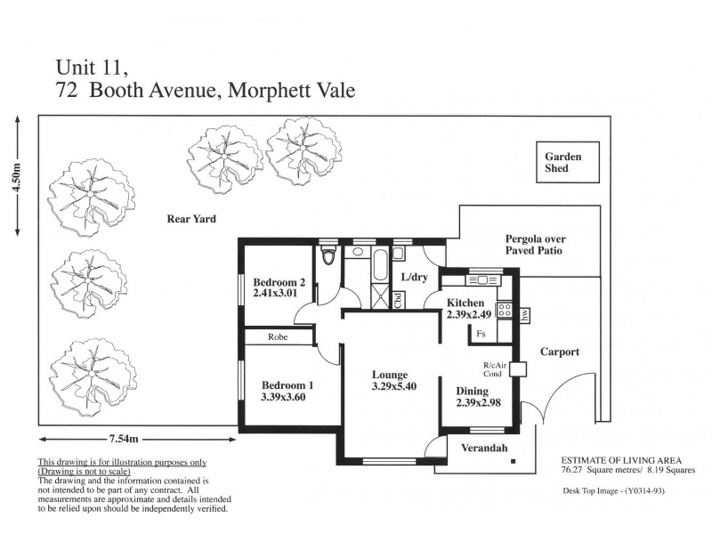 11/72 Booth Avenue, Morphett Vale SA 5162 Floorplan