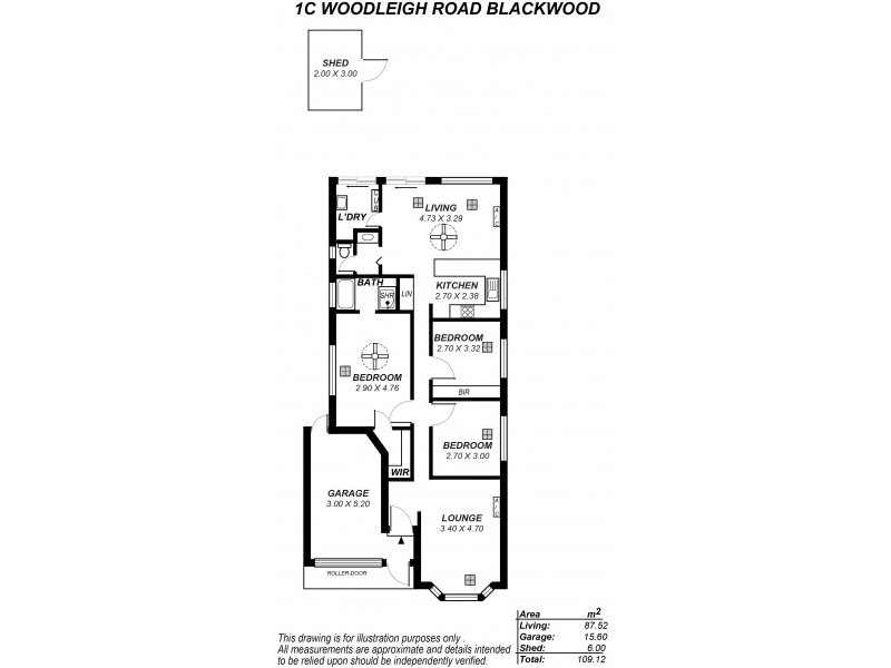 1C Woodleigh Road, Blackwood SA 5051 Floorplan