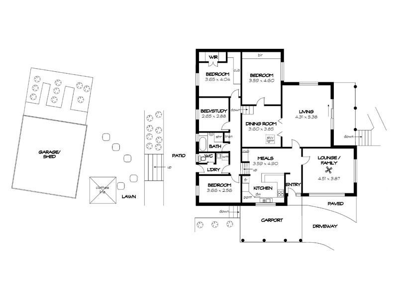 1 Trevilyan Court, Coromandel Valley SA 5051 Floorplan