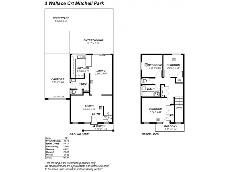 3 WALLACE COURT, Mitchell Park SA 5043 Floorplan