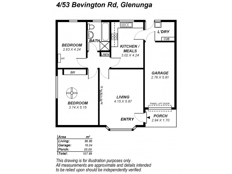 4/53 Bevington Road, Glenunga SA 5064 Floorplan