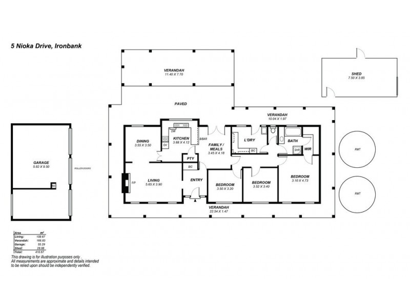 5 Nioka Drive, Ironbank SA 5153 Floorplan