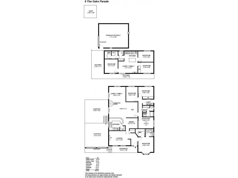 8 The Oaks Parade, Aberfoyle Park SA 5159 Floorplan