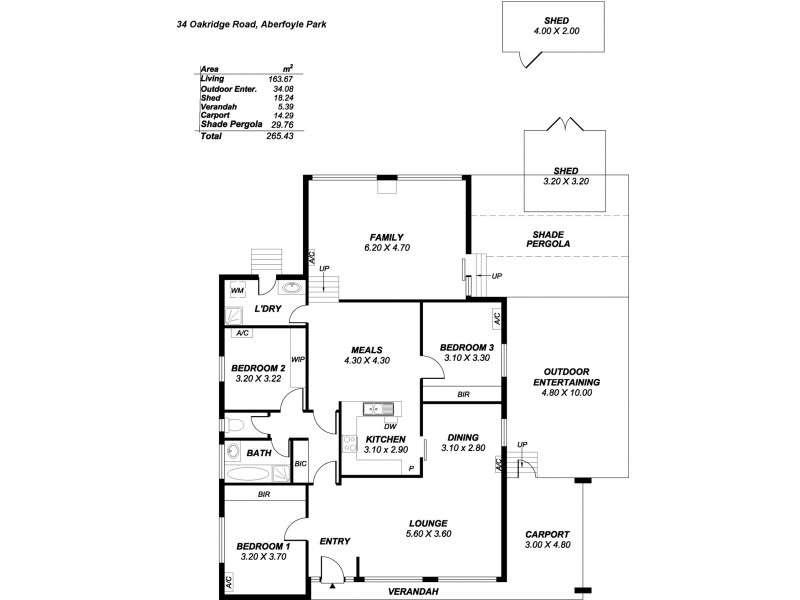 34 Oakridge Road, Aberfoyle Park SA 5159 Floorplan