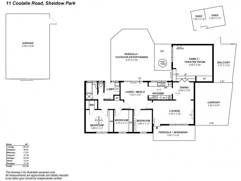 11 Coolalie Road, Sheidow Park SA 5158 Floorplan